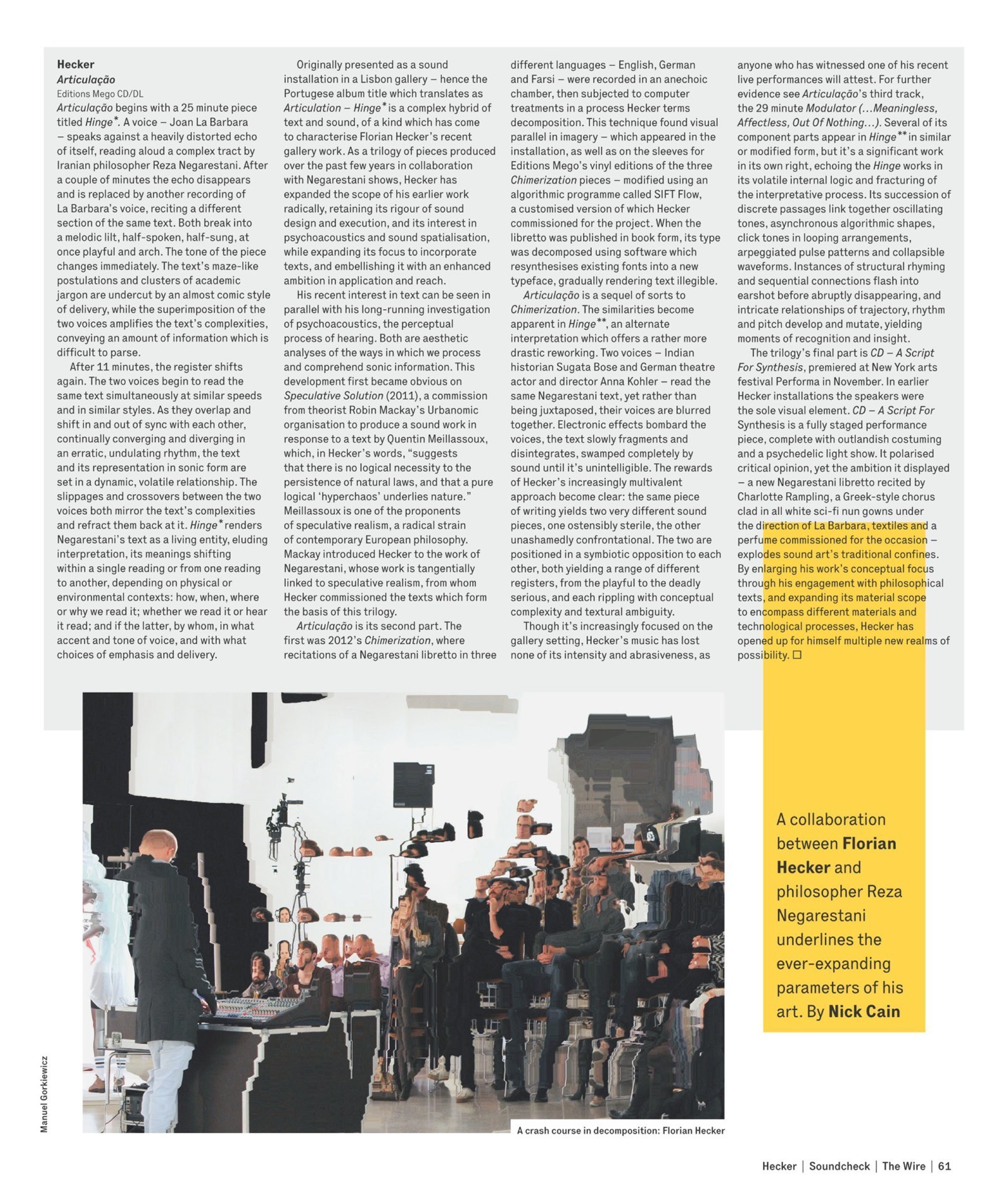 The Wire | Issue 362 | April 2014 | Nick Cain