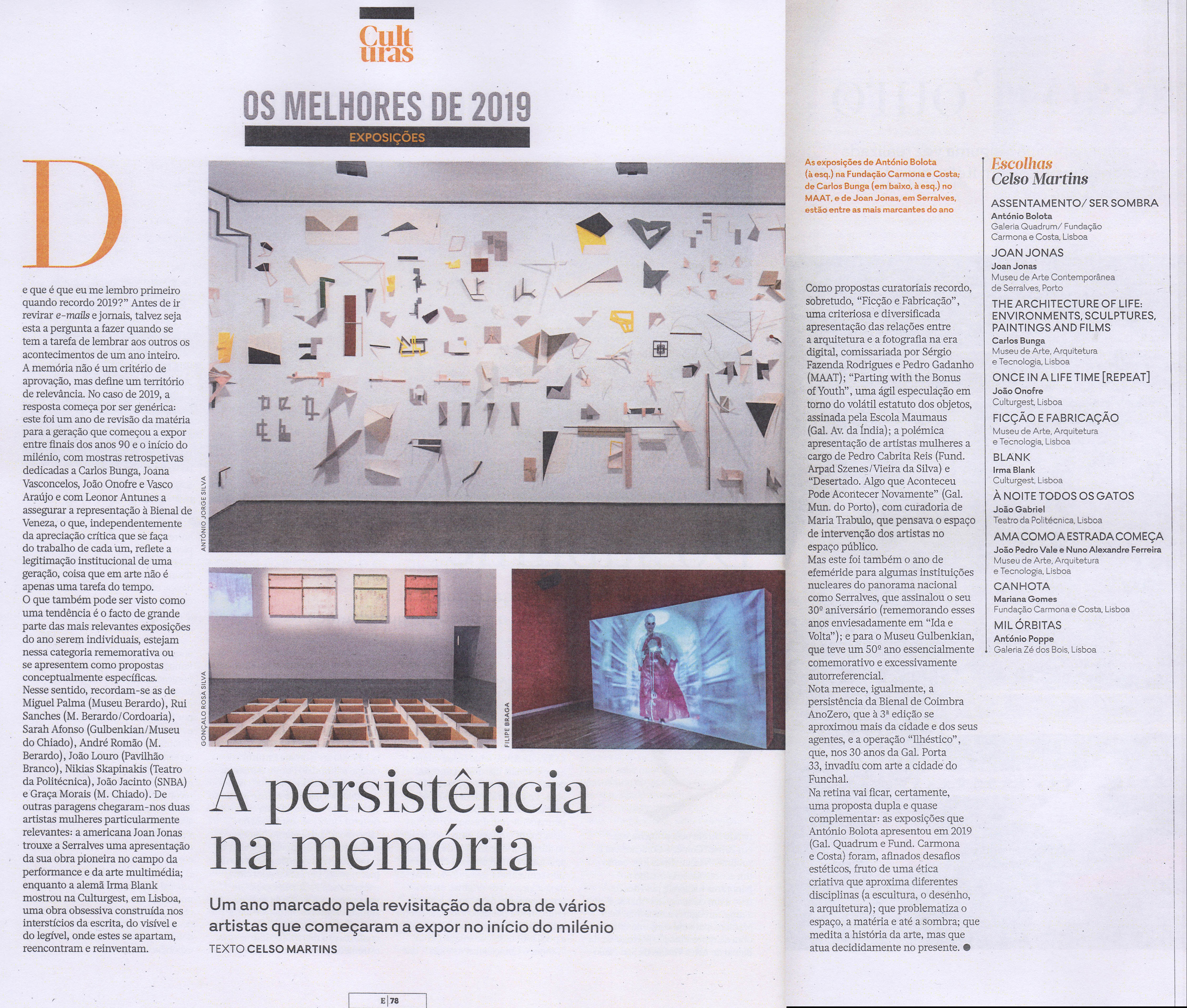 Expresso, Revista E |
21.12.2019 | Celso Martins