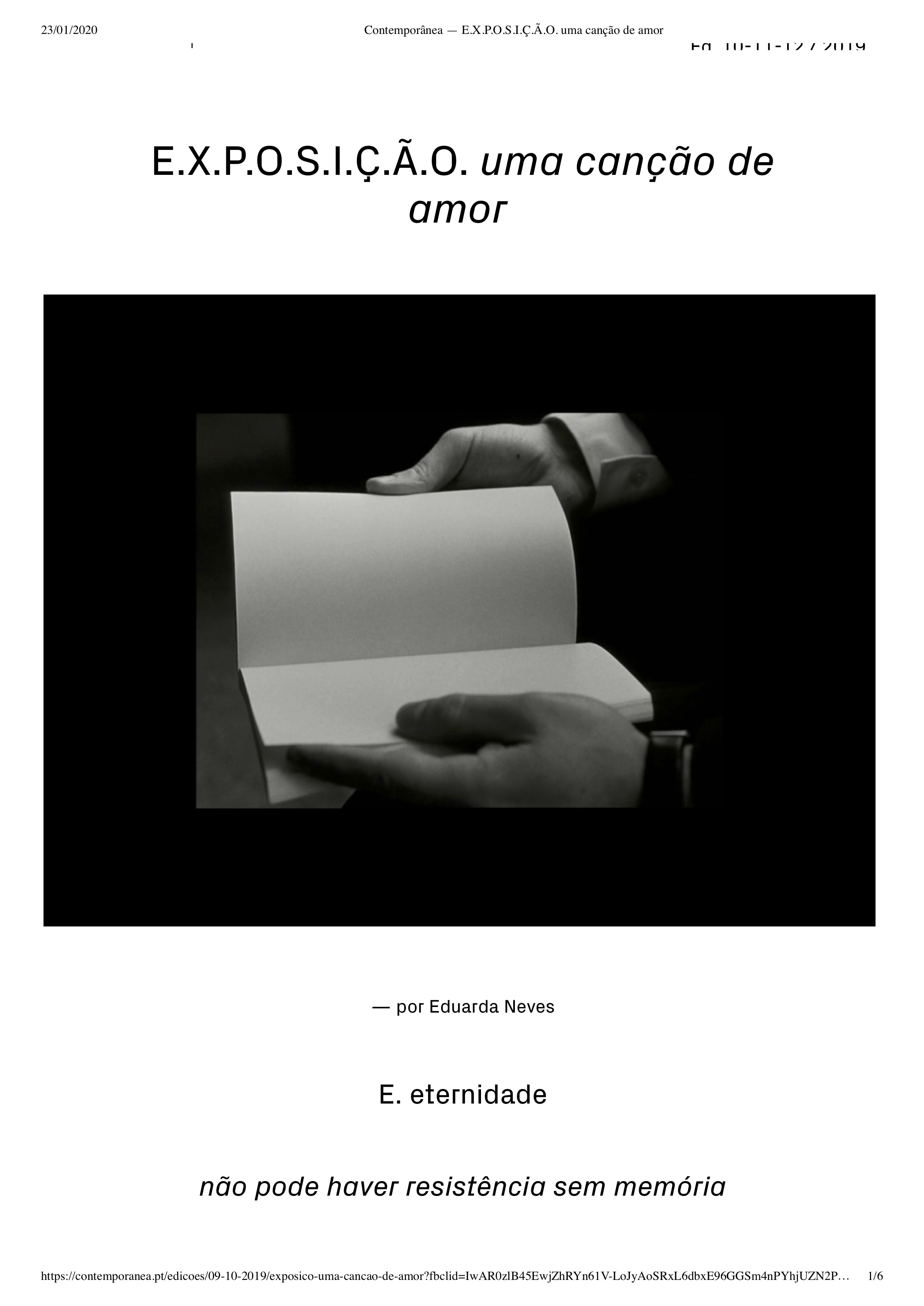 Contemporânea Ed. 10-11-12 / 2019 | Eduarda Neves