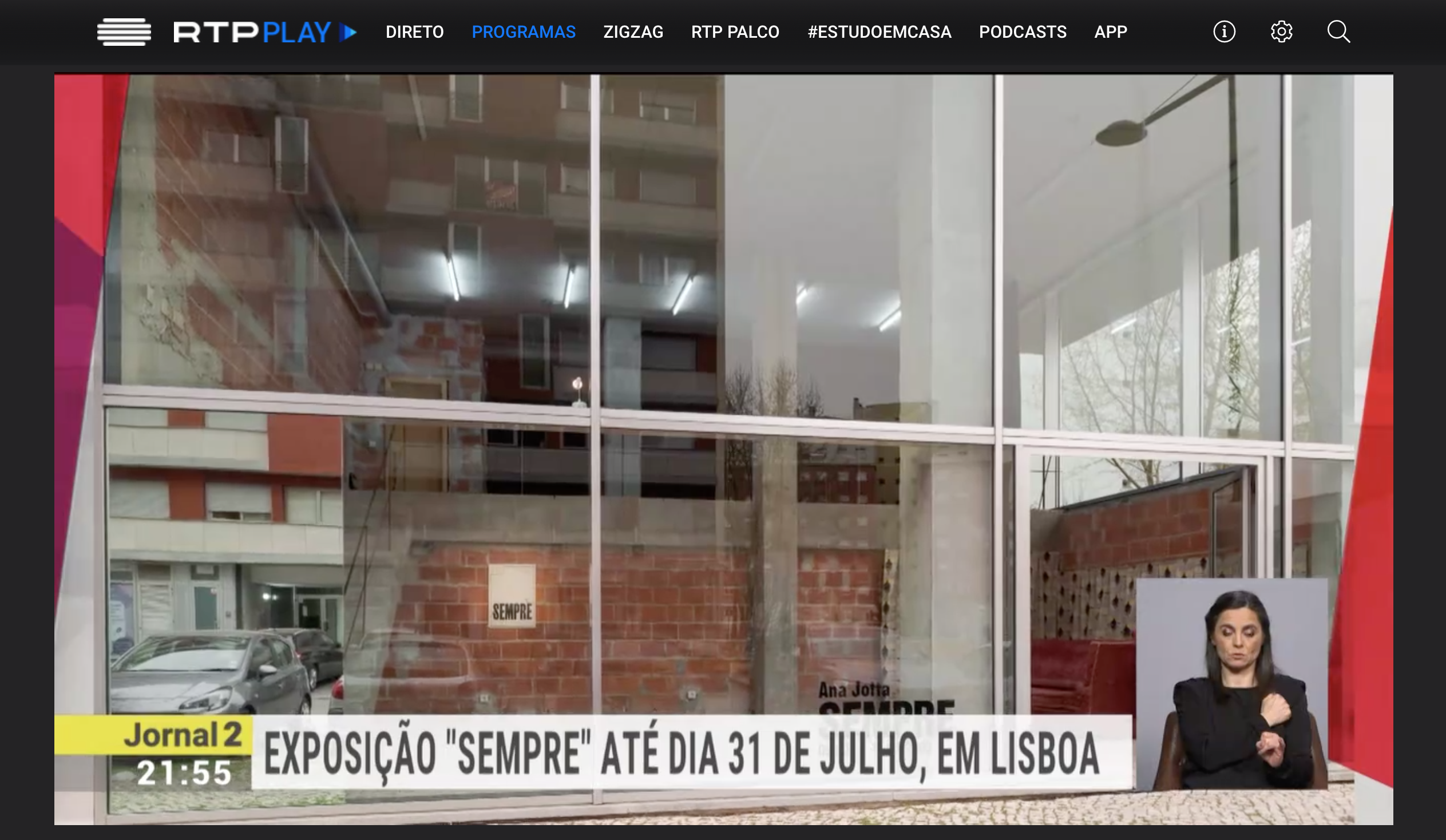 RTP 2, Jornal 2 | 02.04.2022 | interview with Ana Jotta