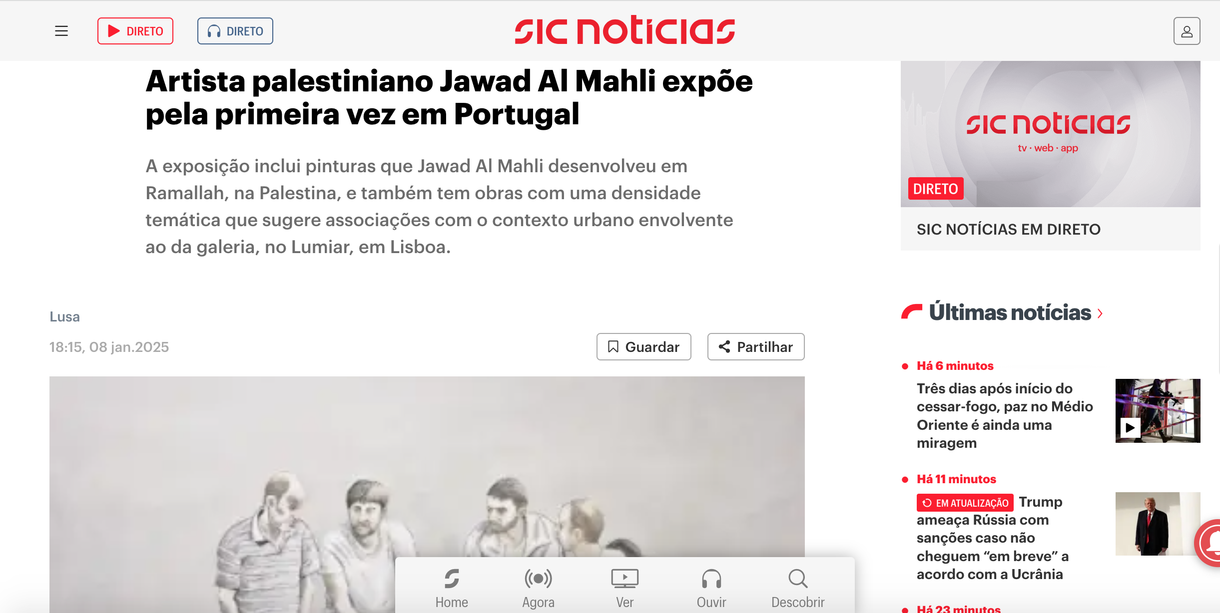 SIC Notícias | 08.01.2025 | LUSA