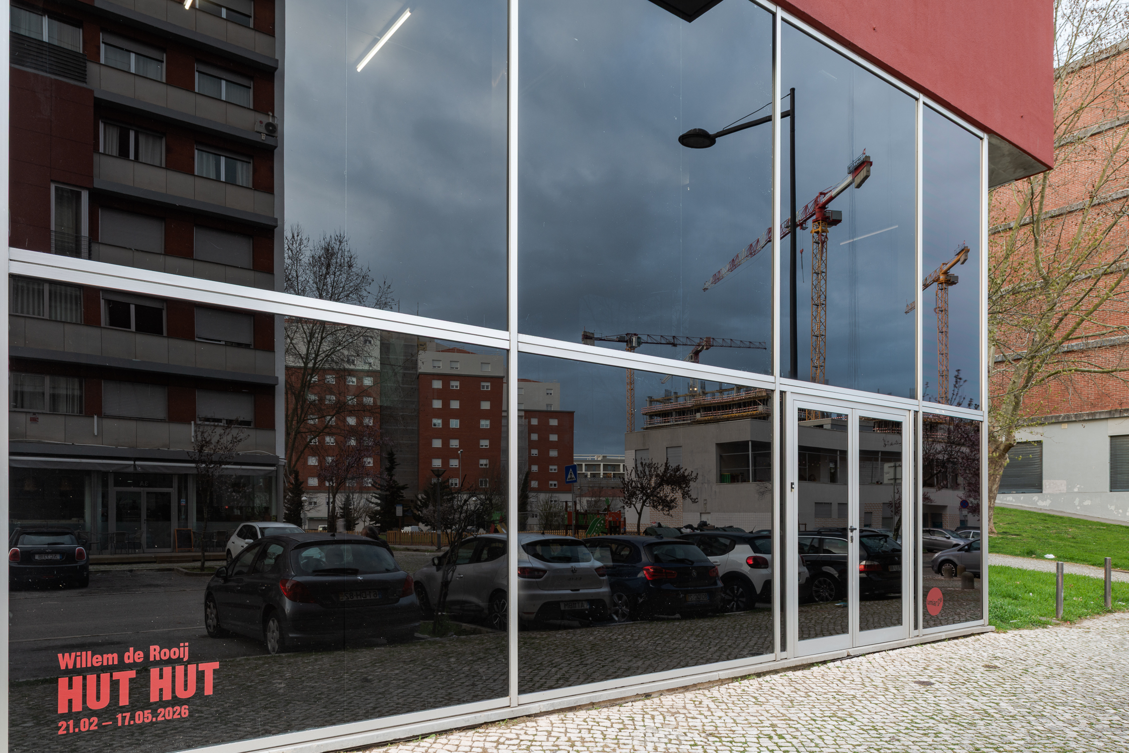 Willem de Rooij,
Hut Hut 2026, Lumiar Cité, vista da instalação. Foto: DMF